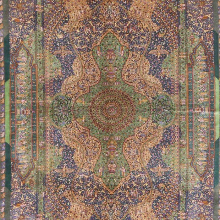 Traditional Chestnut Brown Medallion Rug, tr4685