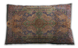 Traditional Classic Rectangular Chestnut Brown Lumbar Throw Pillow, 13 inch by 19 inch, lbtr4685