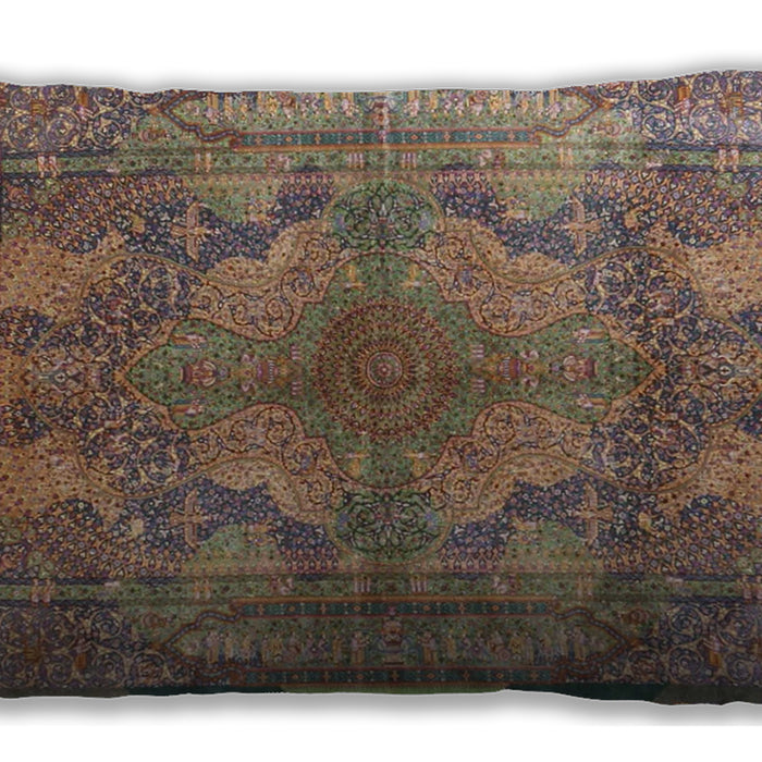 Traditional Classic Rectangular Chestnut Brown Lumbar Throw Pillow, 13 inch by 19 inch, lbtr4685