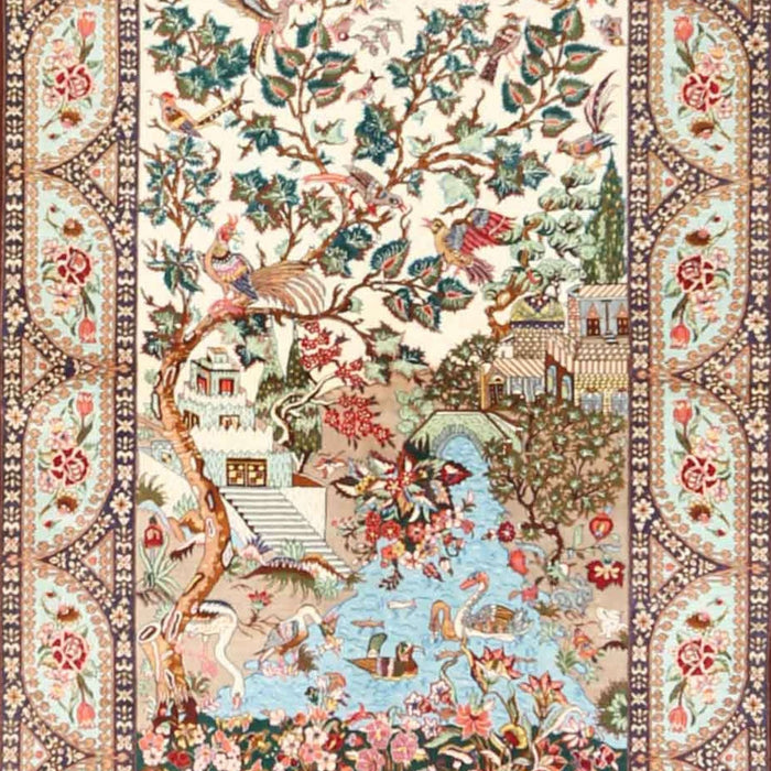 Traditional Gold Brown Animal Rug, tr4686