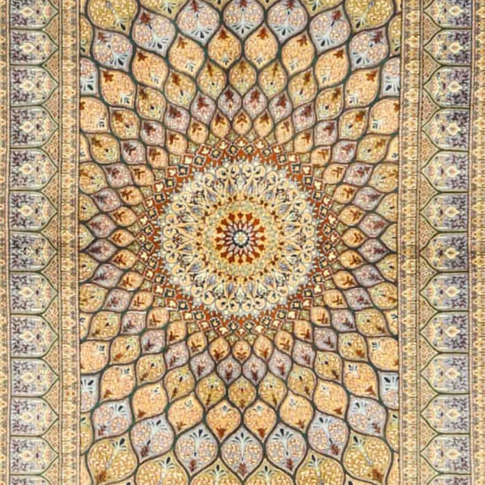 Machine Washable Traditional Copper Brown Rug, wshtr4688