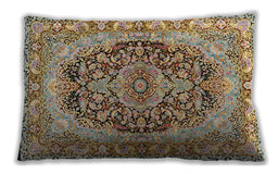 Traditional Classic Rectangular Sienna Brown Lumbar Throw Pillow, 13 inch by 19 inch, lbtr4689
