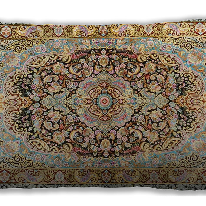 Traditional Classic Rectangular Sienna Brown Lumbar Throw Pillow, 13 inch by 19 inch, lbtr4689