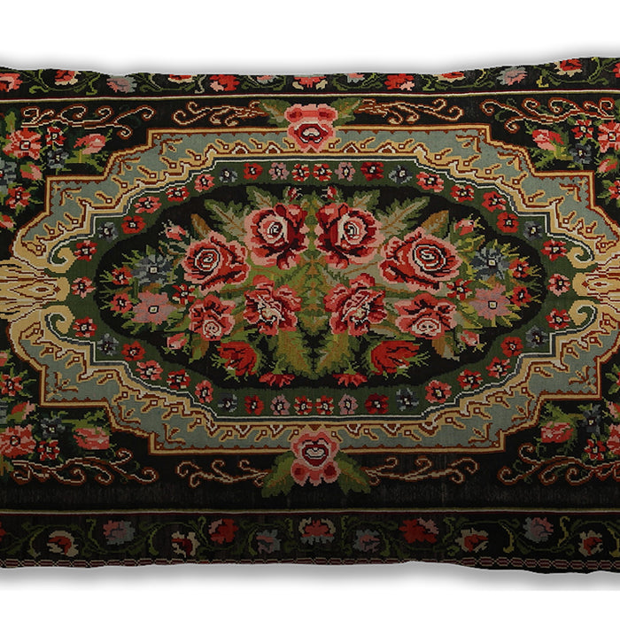 Traditional Classic Rectangular Red Lumbar Throw Pillow, 13 inch by 19 inch, lbtr468