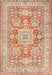 Machine Washable Traditional Brown Rug, wshtr4690