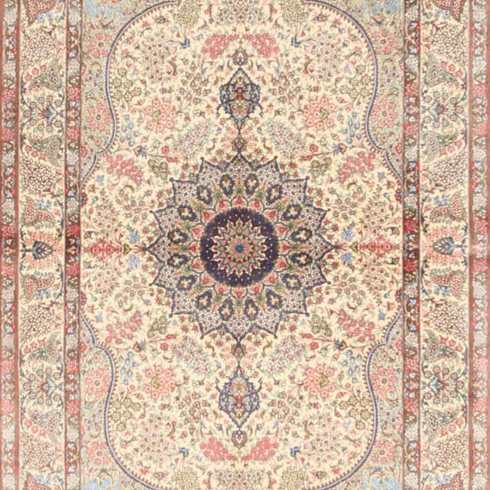 Traditional Deep Peach Orange Medallion Rug, tr4691