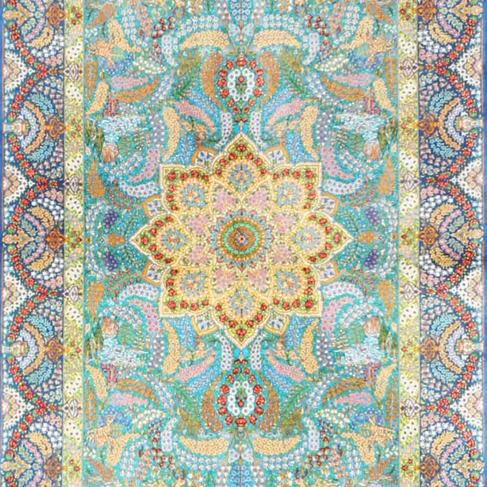 Machine Washable Traditional Rosy Pink Rug, wshtr4692