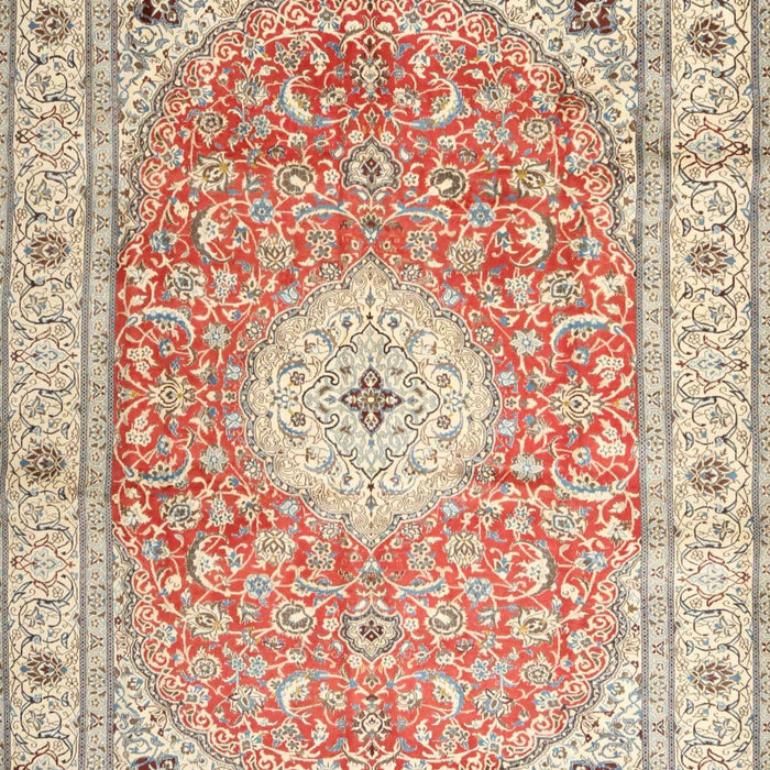 Machine Washable Traditional Rust Pink Rug, wshtr4697