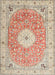 Traditional Rust Pink Medallion Rug, tr4697