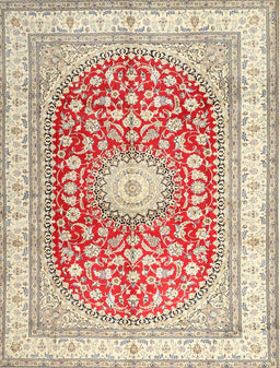 Machine Washable Traditional Rust Pink Rug, wshtr4701