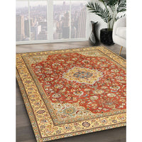 Traditional Mahogany Brown Persian Rug, tr4702