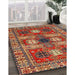 Machine Washable Traditional Peru Brown Rug in a Family Room, wshtr4703