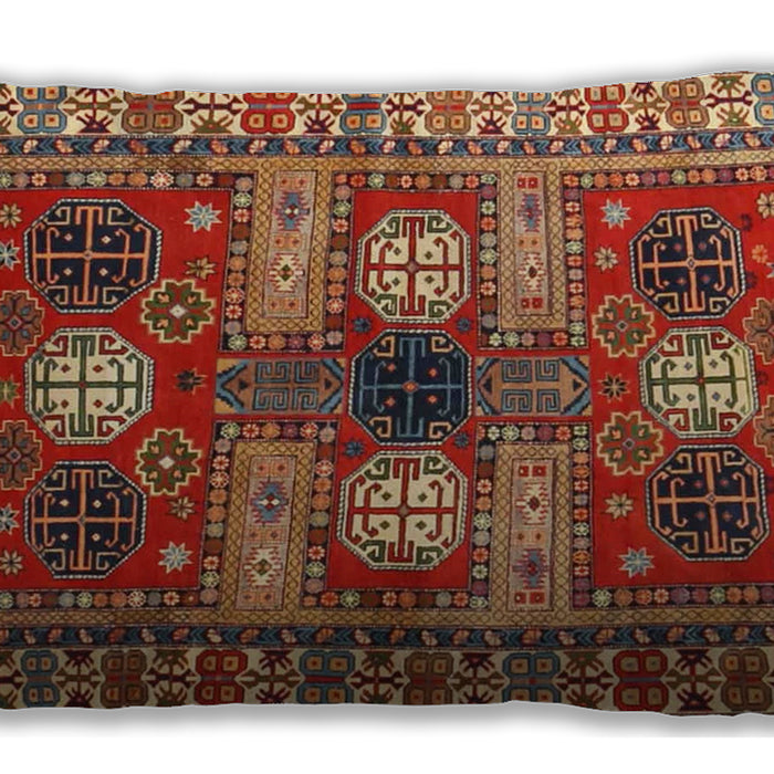 Traditional Classic Rectangular Peru Brown Lumbar Throw Pillow, 13 inch by 19 inch, lbtr4703