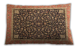 Traditional Classic Rectangular Brown Sand Brown Lumbar Throw Pillow, 13 inch by 19 inch, lbtr4704