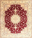 Traditional Sun Yellow Medallion Rug, tr4705