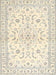 Machine Washable Traditional Tan Brown Rug, wshtr4706