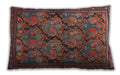 Traditional Classic Rectangular Dark Almond Brown Lumbar Throw Pillow, 13 inch by 19 inch, lbtr4707
