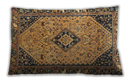 Traditional Classic Rectangular Yellow Lumbar Throw Pillow, 13 inch by 19 inch, lbtr4708