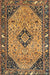 Traditional Yellow Medallion Rug, tr4708