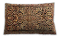 Traditional Classic Rectangular Brown Sand Brown Lumbar Throw Pillow, 13 inch by 19 inch, lbtr4709