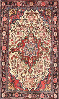 Machine Washable Traditional Brown Red Rug, wshtr4711