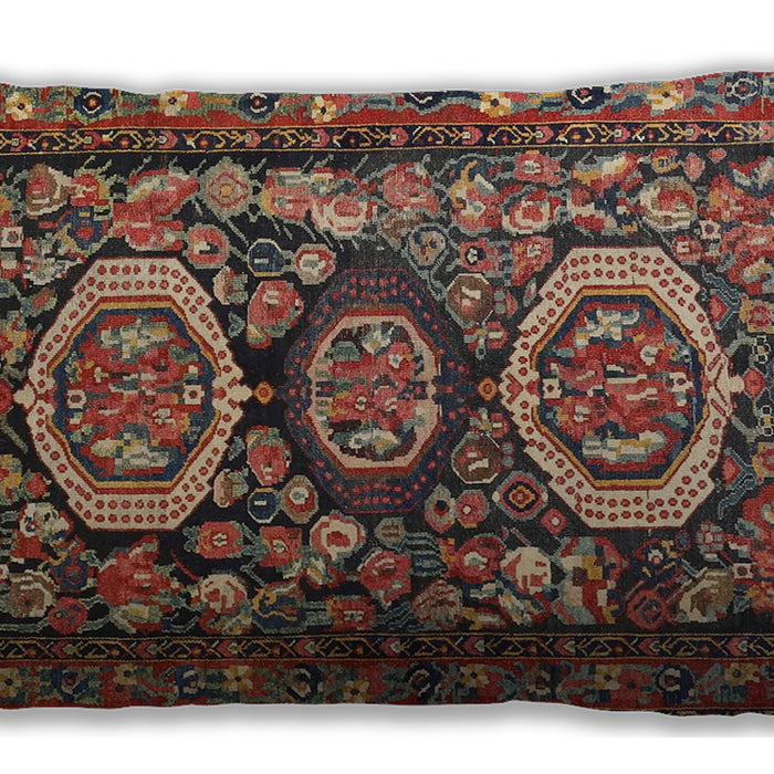 Traditional Classic Rectangular Saffron Red Lumbar Throw Pillow, 13 inch by 19 inch, lbtr4712