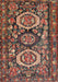 Traditional Saffron Red Medallion Rug, tr4712