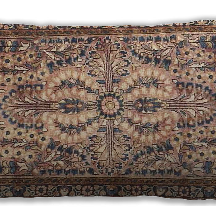 Traditional Classic Rectangular Chestnut Brown Lumbar Throw Pillow, 13 inch by 19 inch, lbtr4714
