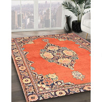 Traditional Sand Brown Persian Rug, tr4715