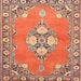 Square Traditional Sand Brown Persian Rug, tr4715