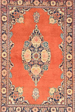 Machine Washable Traditional Sand Brown Rug, wshtr4715