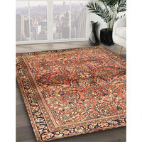 Traditional Mahogany Brown Persian Rug, tr4716