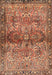 Traditional Mahogany Brown Persian Rug, tr4716