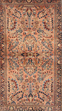 Machine Washable Traditional Sienna Brown Rug, wshtr4718