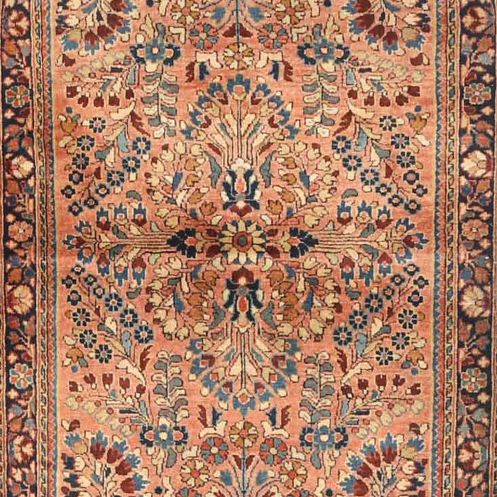 Machine Washable Traditional Sienna Brown Rug, wshtr4718