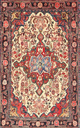 Machine Washable Traditional Brown Red Rug, wshtr4722