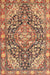 Machine Washable Traditional Sandy Brown Rug, wshtr4723