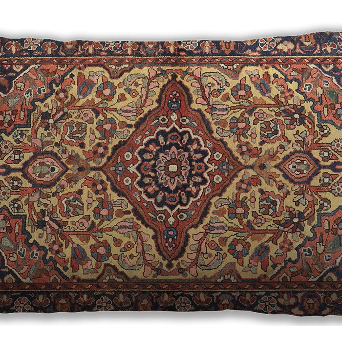 Traditional Classic Rectangular Peru Brown Lumbar Throw Pillow, 13 inch by 19 inch, lbtr4725