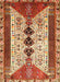 Machine Washable Traditional Sandy Brown Rug, wshtr4726