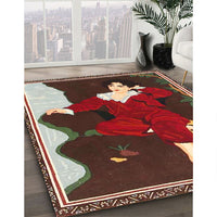 Traditional Saffron Red Persian Rug, tr4727