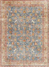 Machine Washable Traditional Dark Almond Brown Rug, wshtr4730