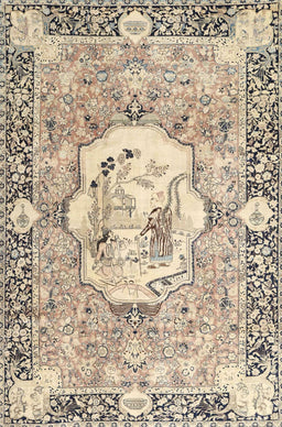 Machine Washable Traditional Dark Almond Brown Rug, wshtr4731