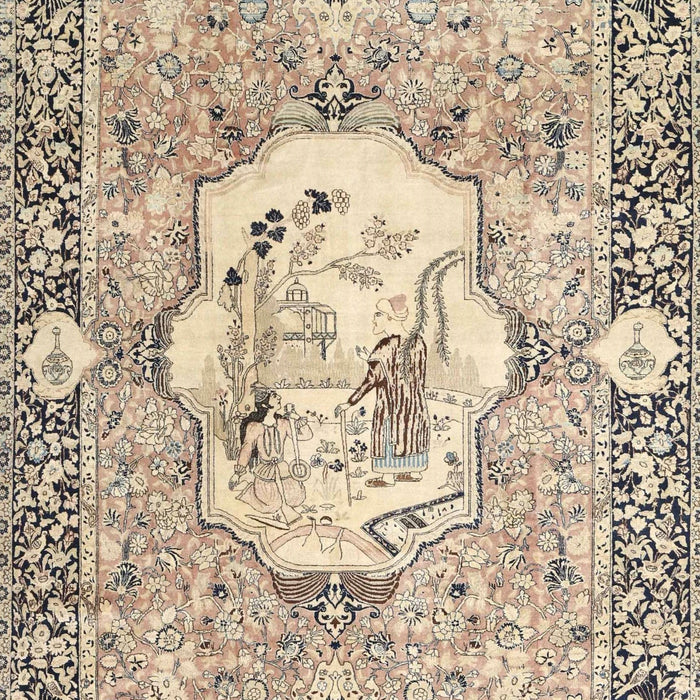 Machine Washable Traditional Dark Almond Brown Rug, wshtr4731