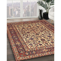 Traditional Saffron Red Persian Rug, tr4732