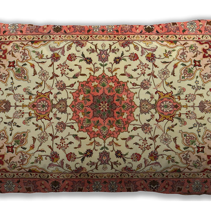 Traditional Classic Rectangular Red Lumbar Throw Pillow, 13 inch by 19 inch, lbtr4734