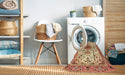 Machine Washable Traditional Red Rug in a Washing Machine, wshtr4734