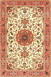 Machine Washable Traditional Red Rug, wshtr4734