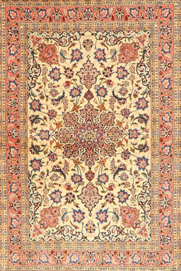 Machine Washable Traditional Red Rug, wshtr4735