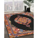 Traditional Red Medallion Rug in Family Room, tr4737