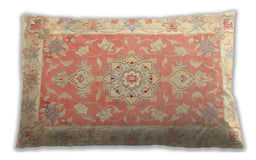 Traditional Classic Rectangular Mango Orange Lumbar Throw Pillow, 13 inch by 19 inch, lbtr4739